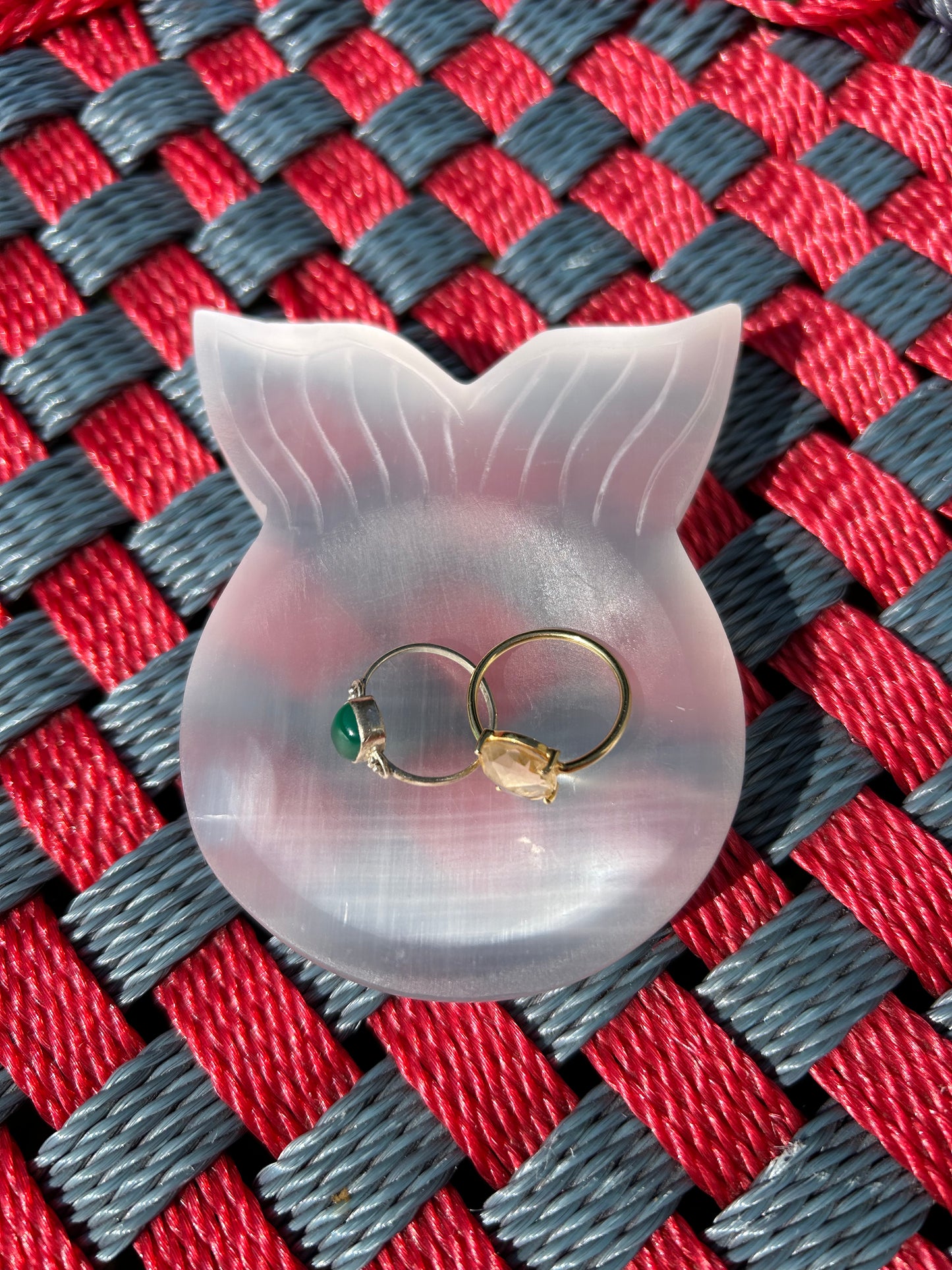 Selenite Charging Bowl - Fish Shape small